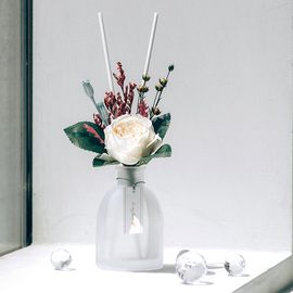 [It's My Flower] Birth of June White Rose diffuser set, Air Freshener _ Made in KOREA
